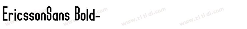 EricssonSans Bold字体转换